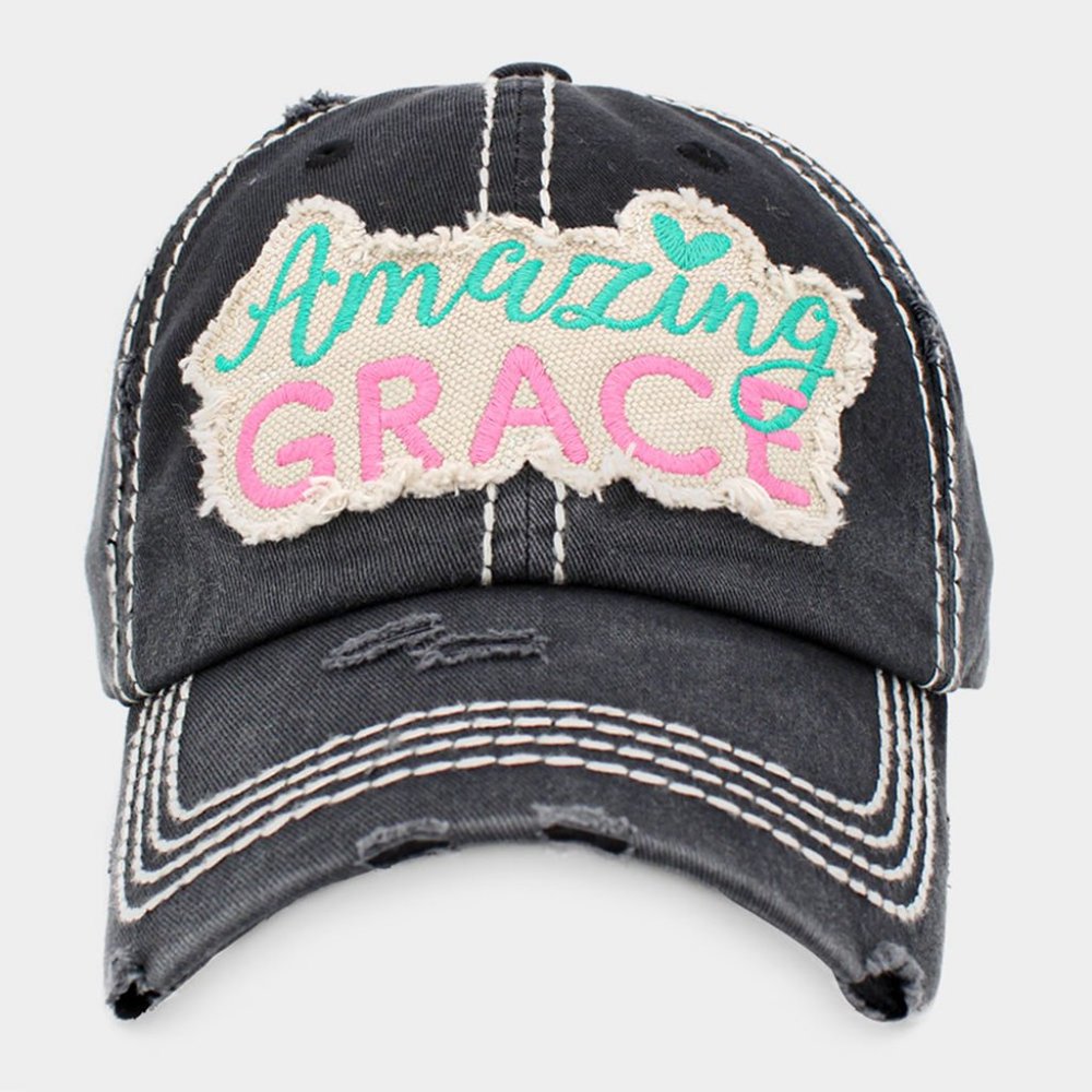 Amazing GRACE Message Vintage Baseball Cap